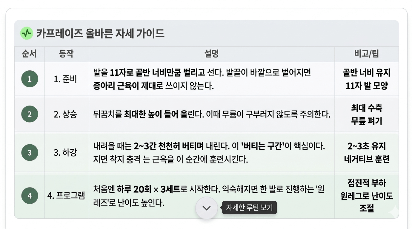 카프레이즈 자세