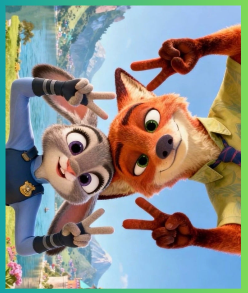 주토피아 커플포즈 브이