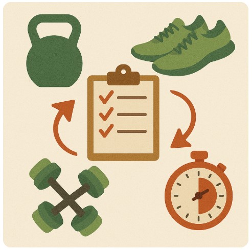 다이어트 운동 조합 이미지