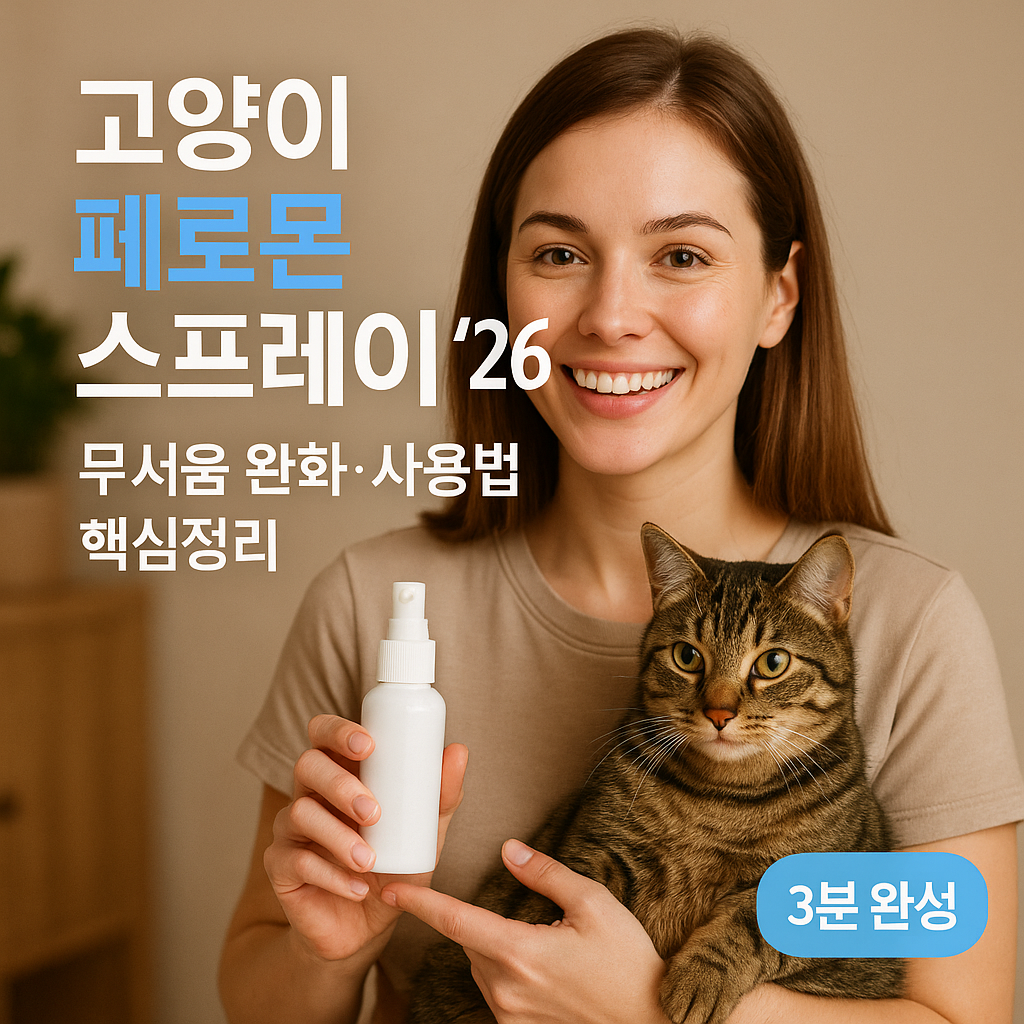 고양이 페로몬 스프레이 ’26 | 무서움 완화·사용법 핵심정리