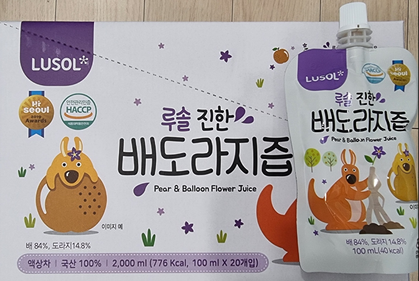 '루솔 진한 배도라지즙'