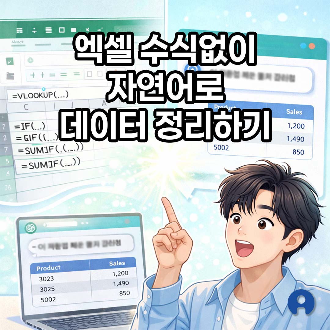 엑셀 수식없이 자연어로 데이터 정리