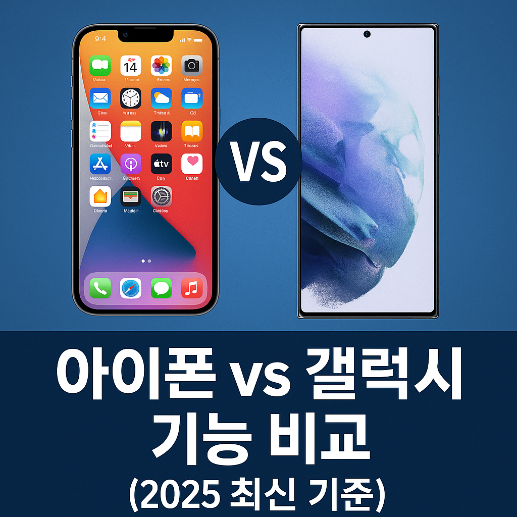 아이폰 갤럭시 기능비교 이미지