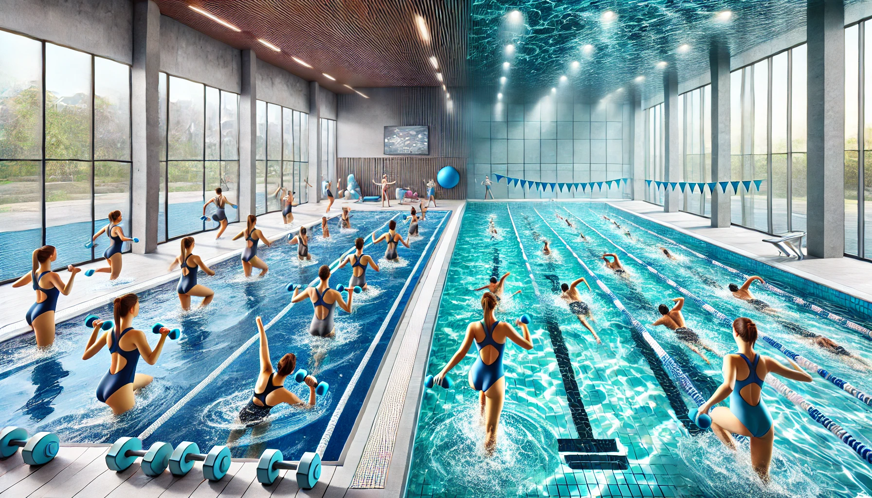 아쿠아로빅 vs 수영 비교