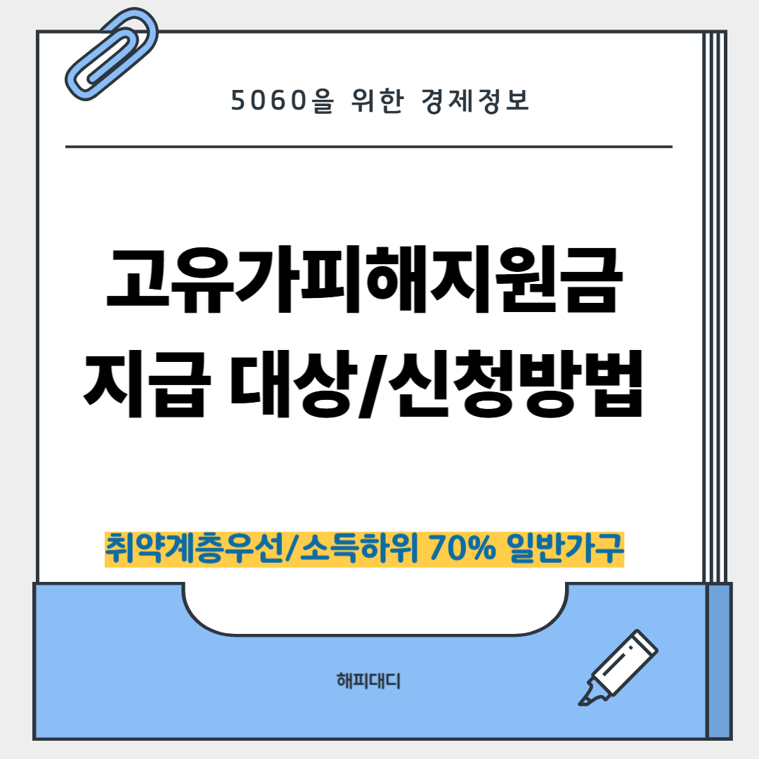 고유가 피해지원금 대상 확인방법