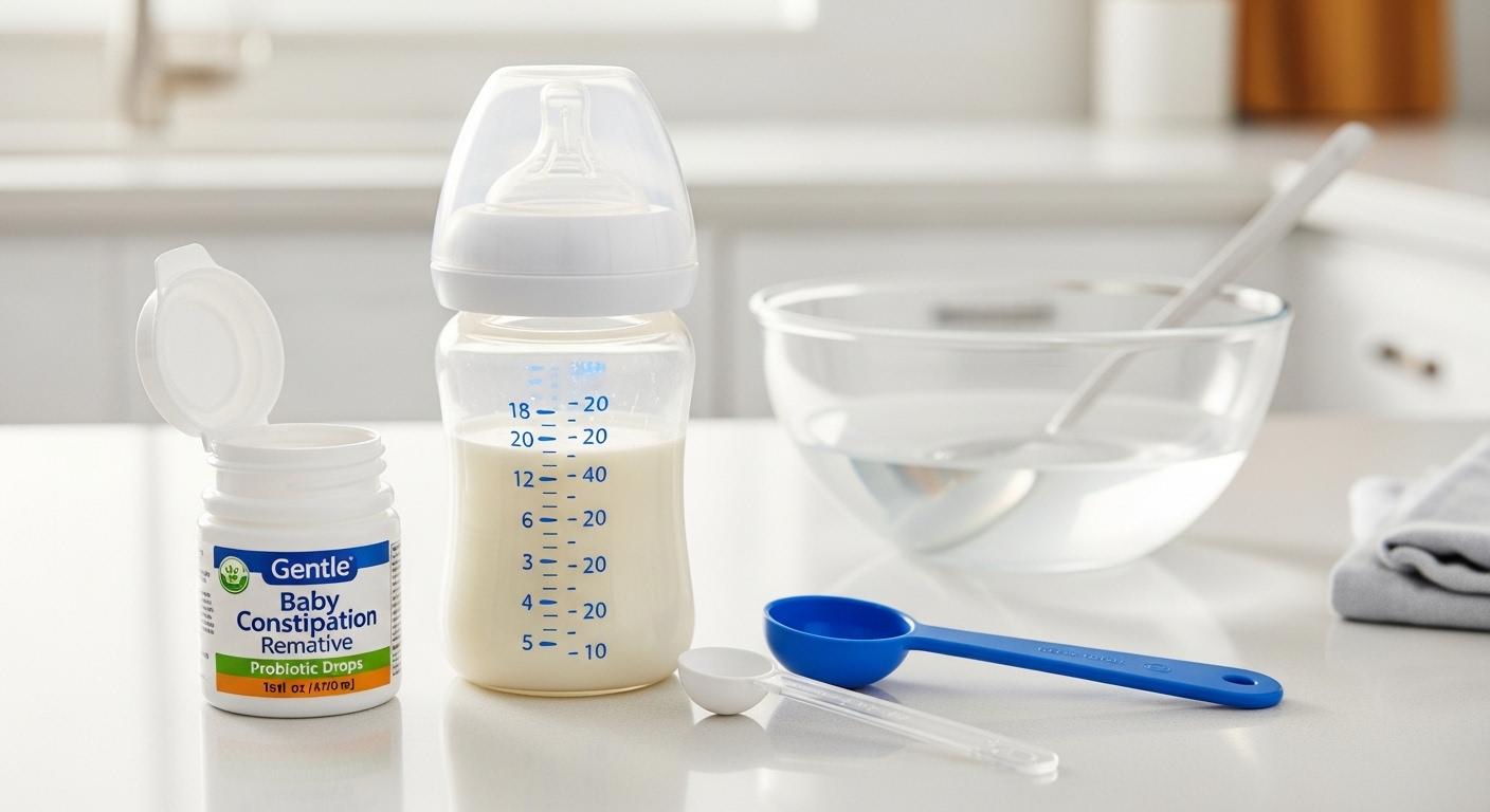 신생아 변비 분유 타는법