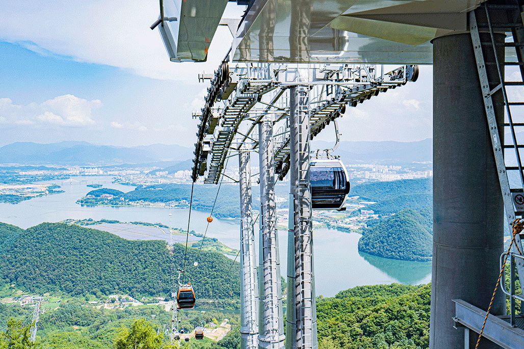 호수케이블카 의암호정차장