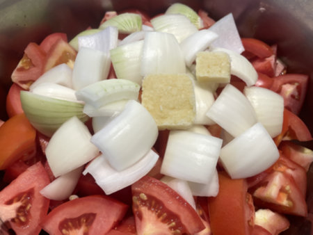 토마토 퓨레 만들기 - 양파, 마늘도 포함