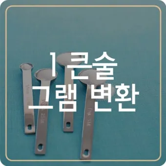 1큰술은 몇g 한큰술 양 정확한 계량법과 요리 팁_4