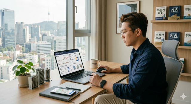 ISA 계좌로 REITs 투자 수익과 세금 절약을 분석하는 장면