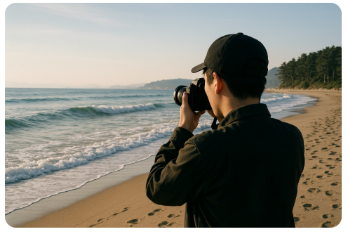 시원한 바다 사진