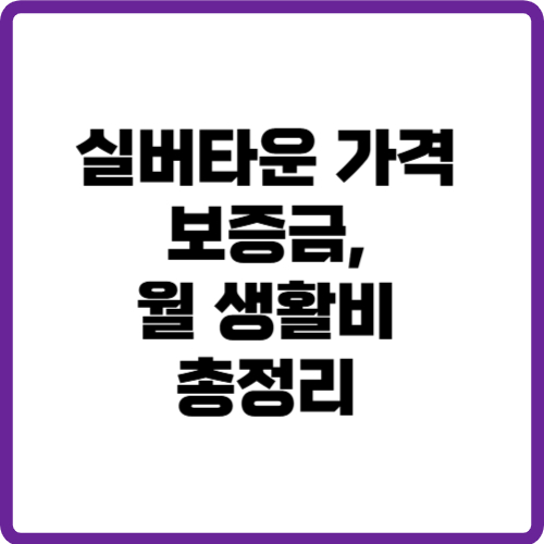 실버타운 가격