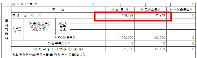 홈택스에서 근로소득원천징수영수증 발급하기4