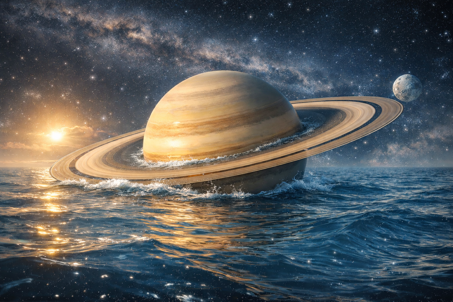 토성보다 가벼운 행성이 정말 있을까? (토성의 평균 밀도, 물보다 가벼운 이유, 실제로 뜬다는 말의 뜻)