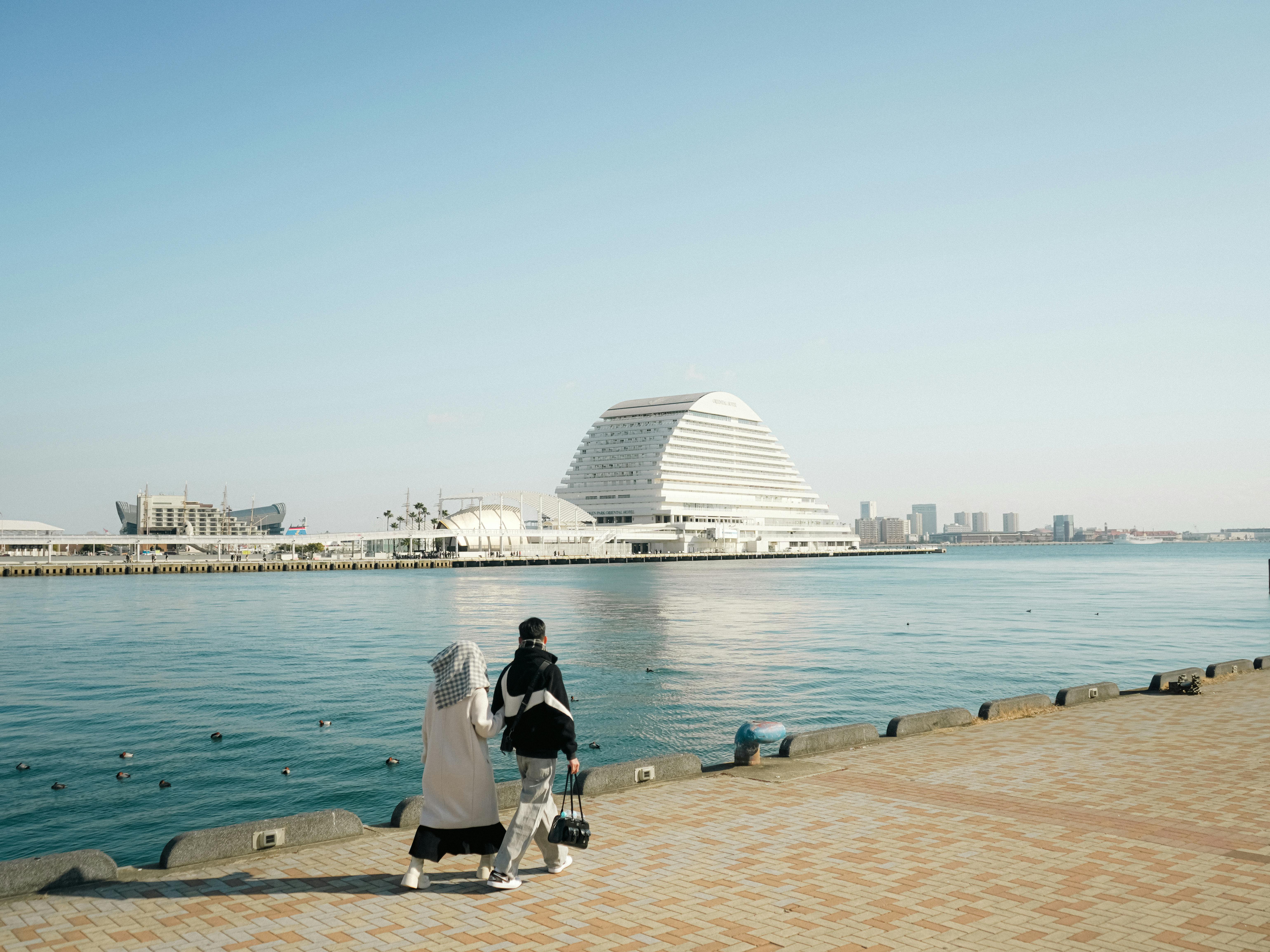 일본 고베 해안 산책로