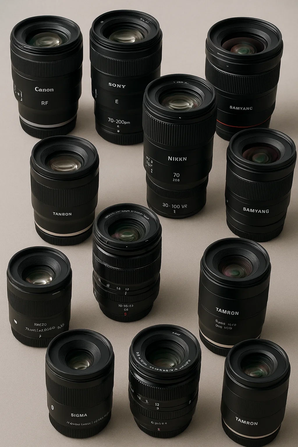 카메라 렌즈들