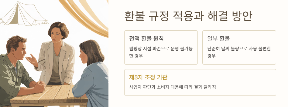 환불 규정 적용과 해결 방안