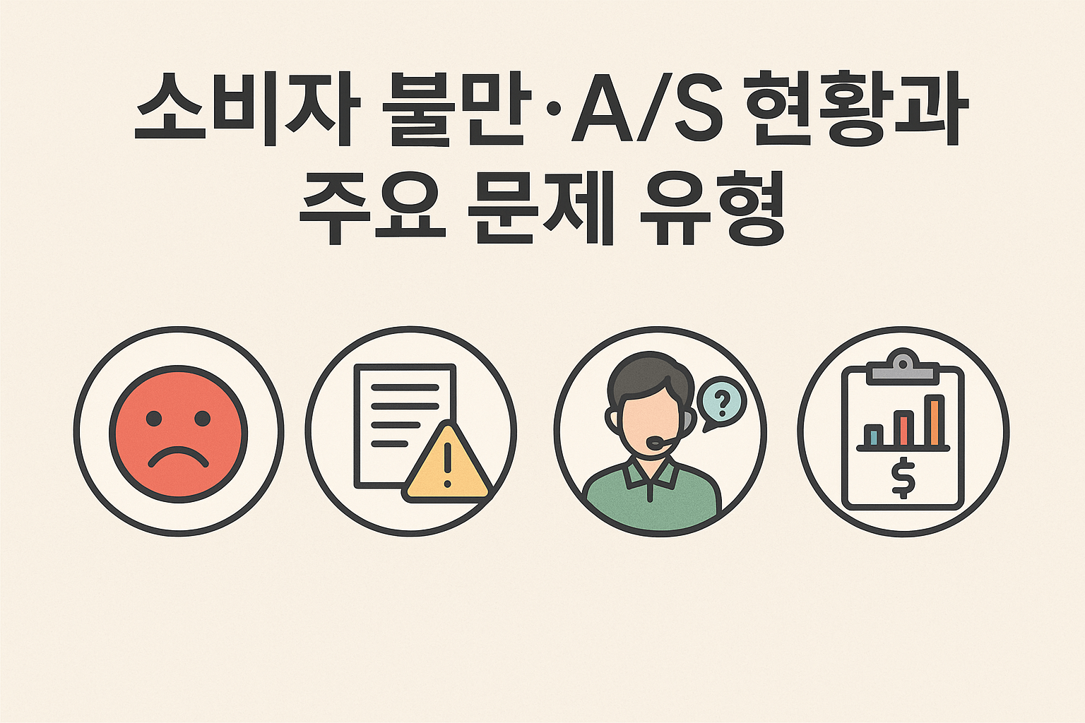 음식물처리기 소비자 A/S 불만 현황과 주요 문제 유형