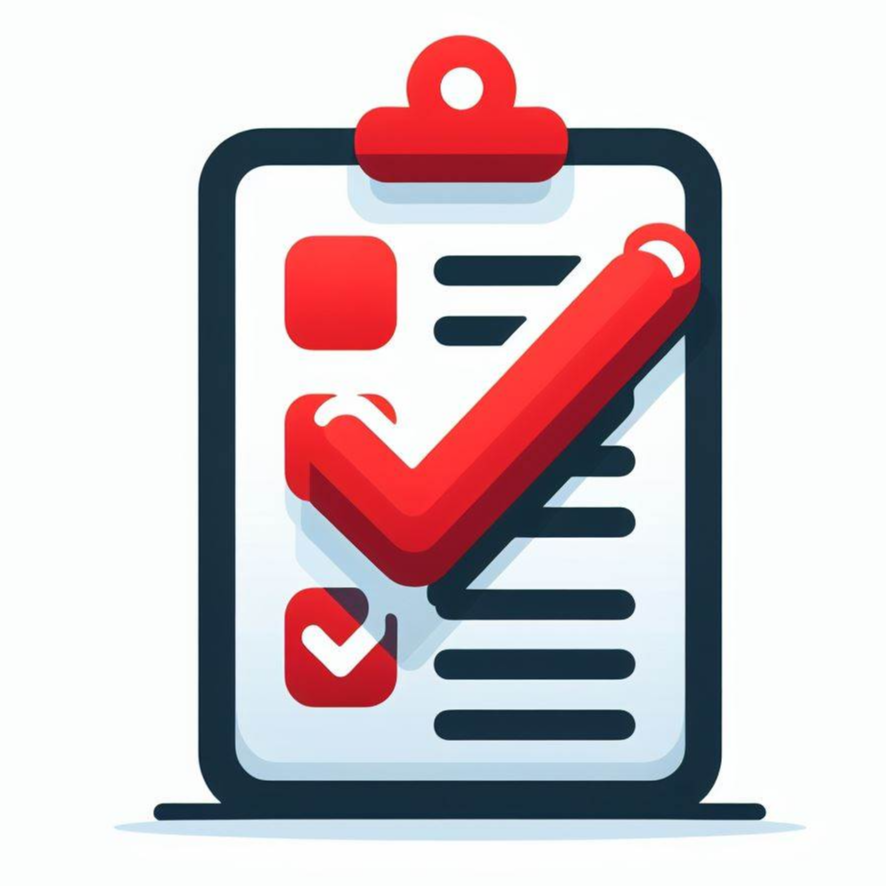 빨간색 체크리스트