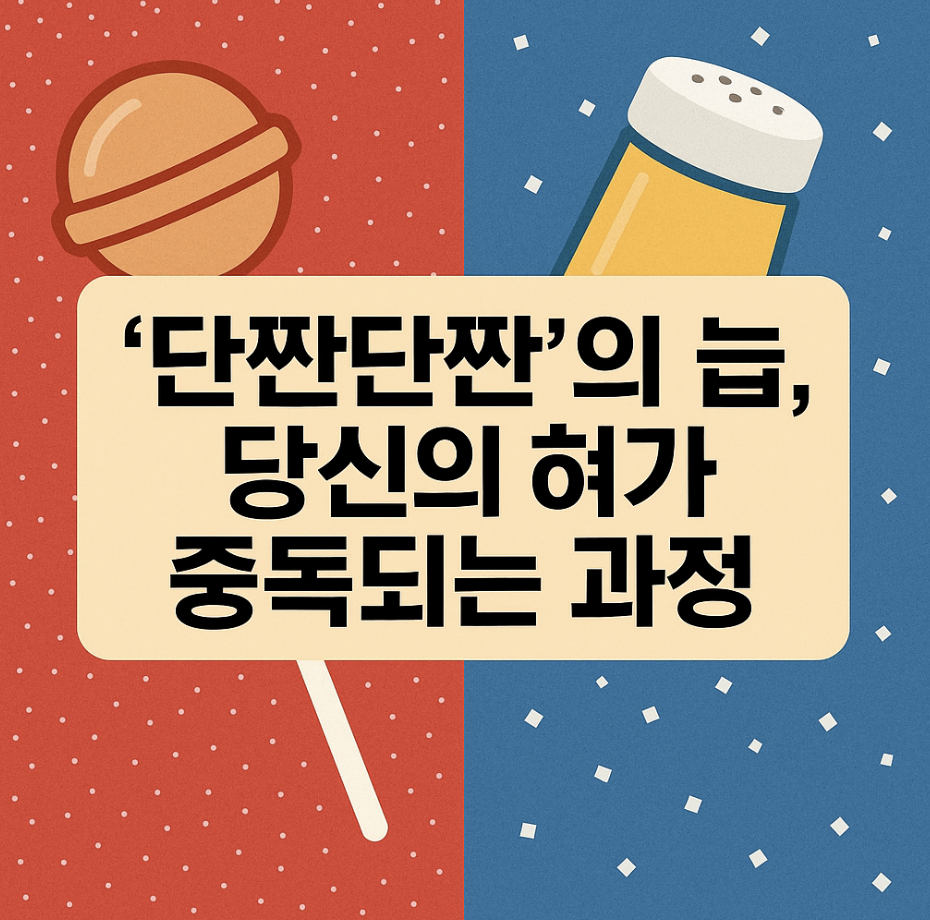 '단짠단짠'의 늪, 당신의 혀가 중독되는 과정