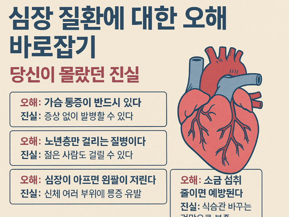 심장 질환에 대한 흔한 오해 바로잡기: 당신이 몰랐던 진실