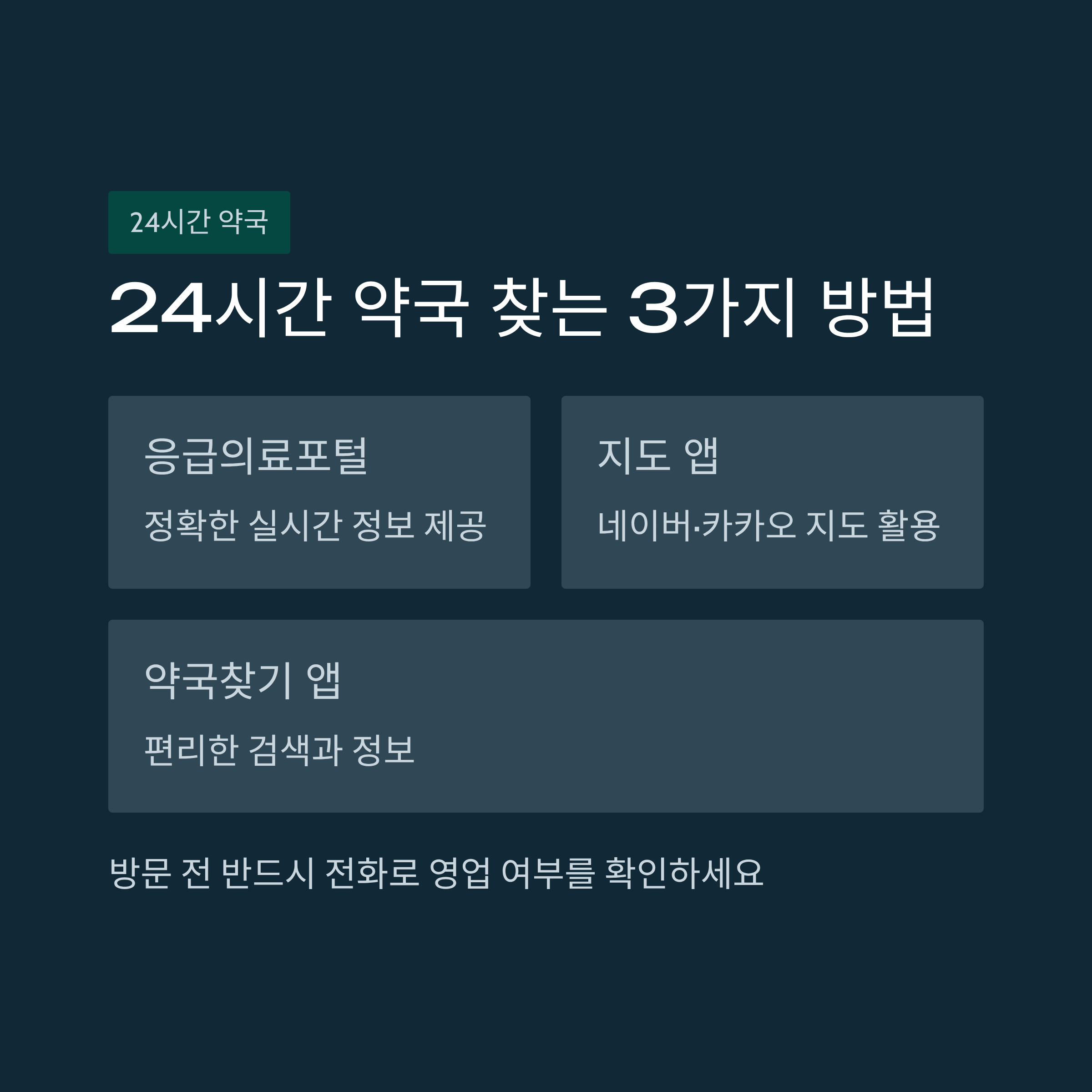 24시간 약국 조회