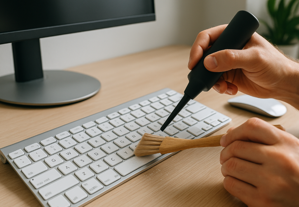 컴퓨터·키보드 먼지 청소법 을 통해, 어떤 도구가 필요한지, 어떻게 청소해야 하는지, 주의사항에 대해