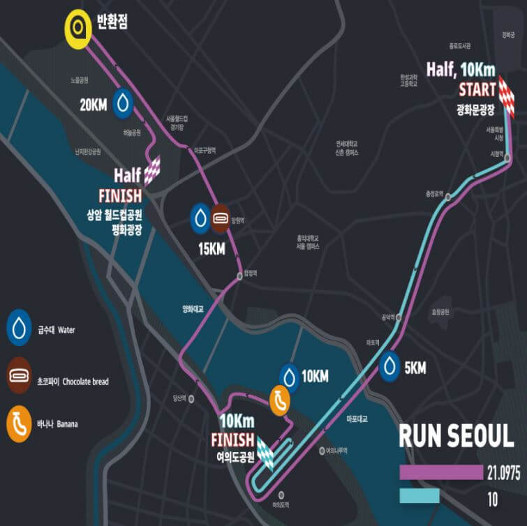 2024 서울 하프마라톤 코스도