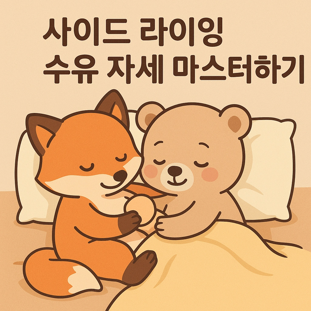 사이드라이잉 수유자세 마스터하기