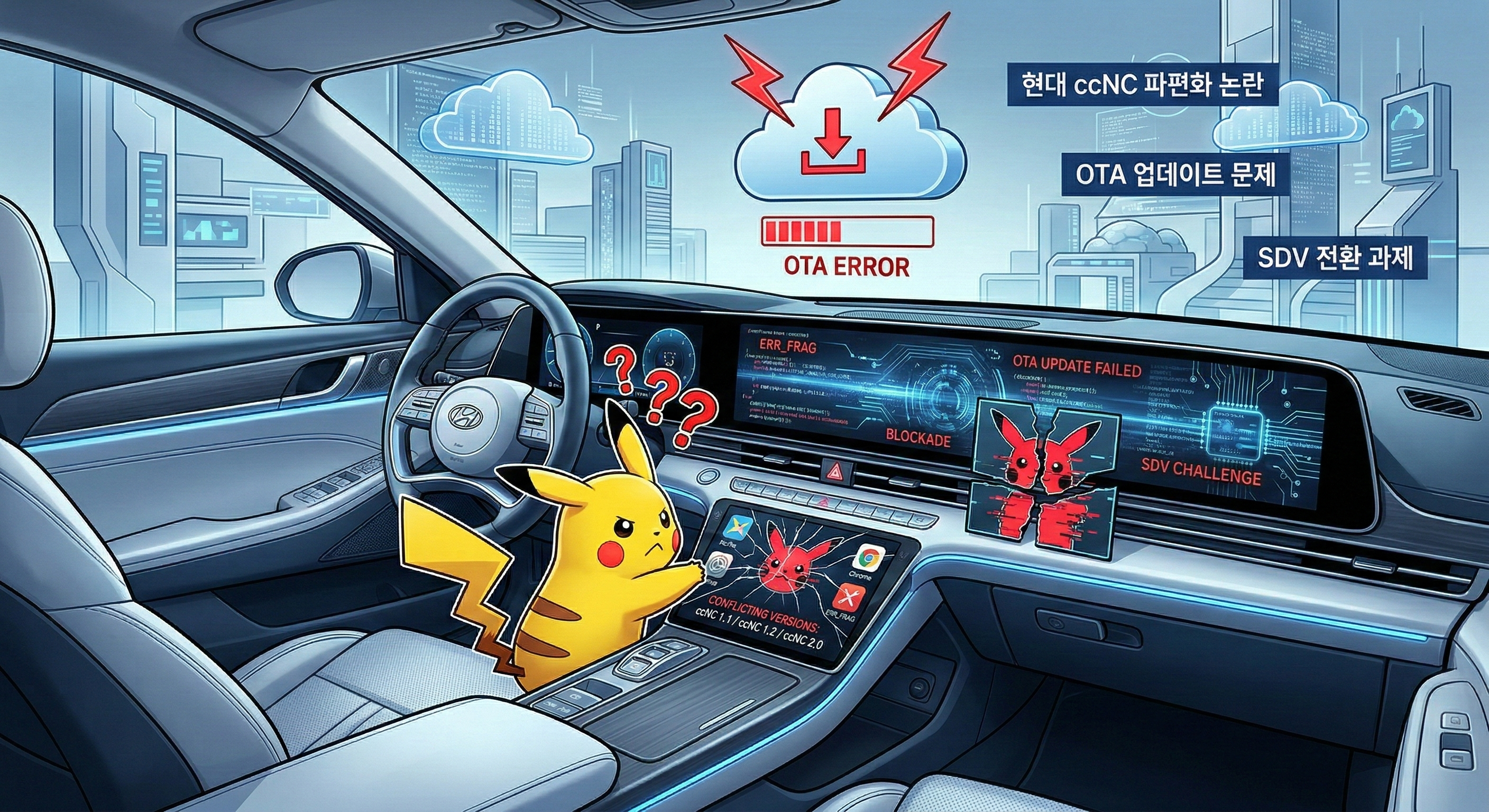 현대 ccNC 파편화 논란, OTA 업데이트 문제