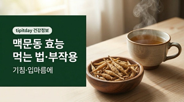 맥문동 효능과 먹는 법"