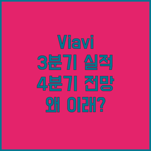 Viavi, 3분기 실적은 좋았는데…