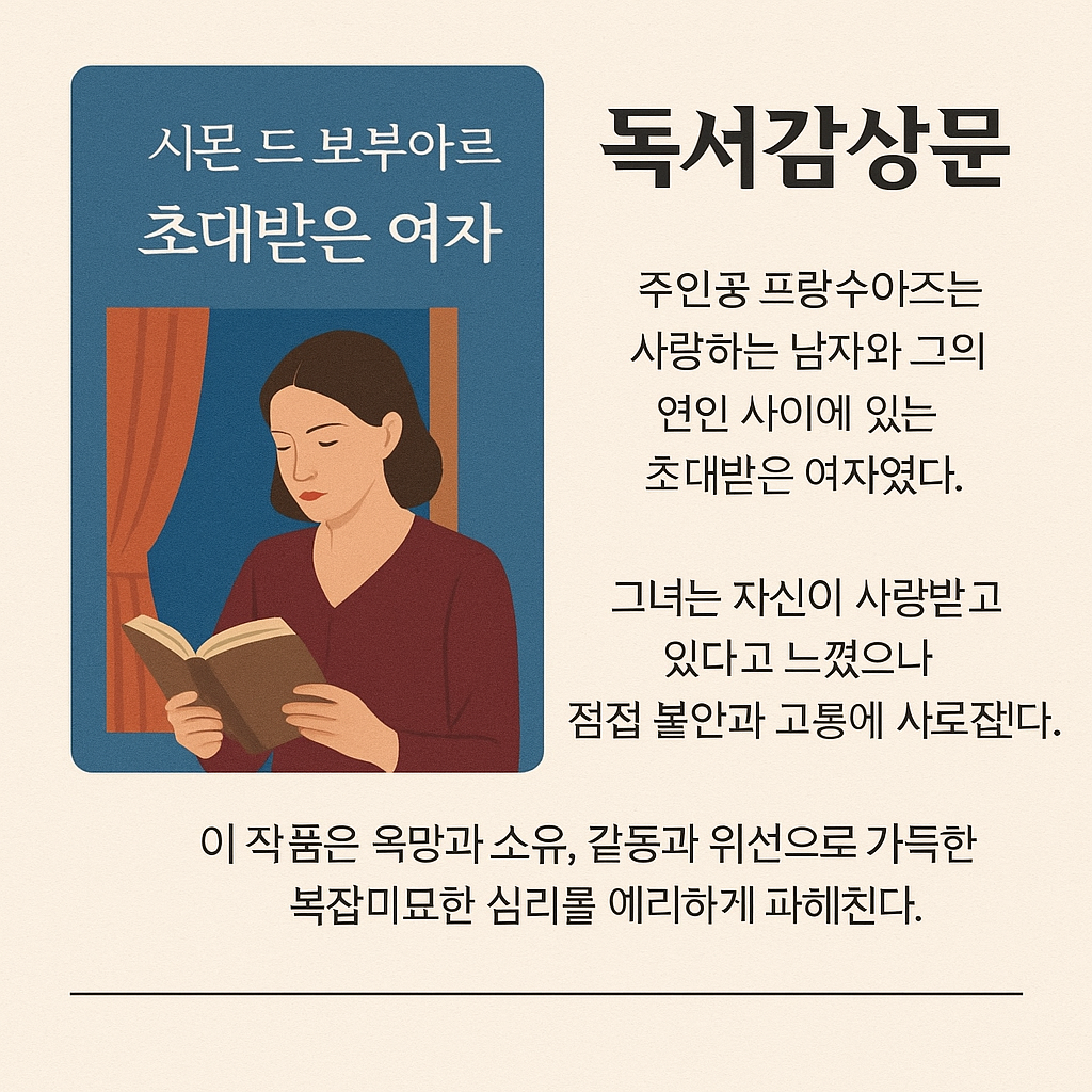 보부아르 『초대받은 여자』 독서후기
