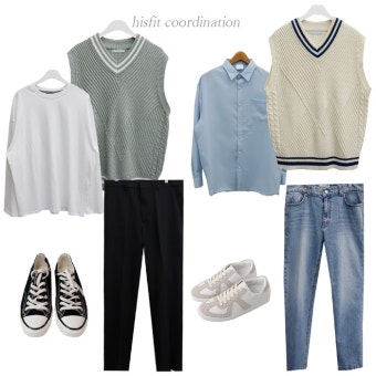 남성 봄코디 사진