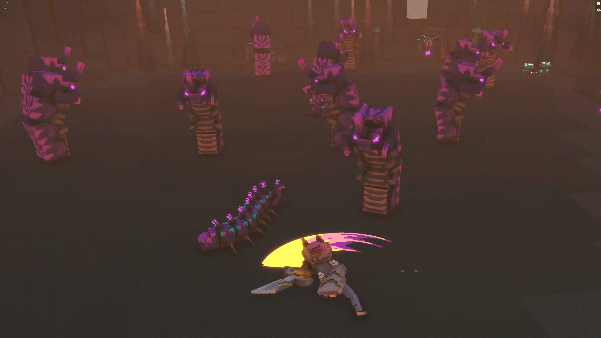 벌레들이 달려들고있다.