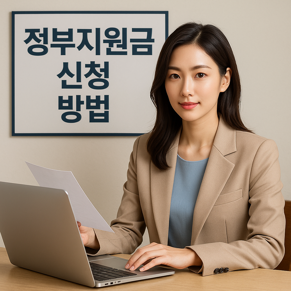 정부지원금 선청방법