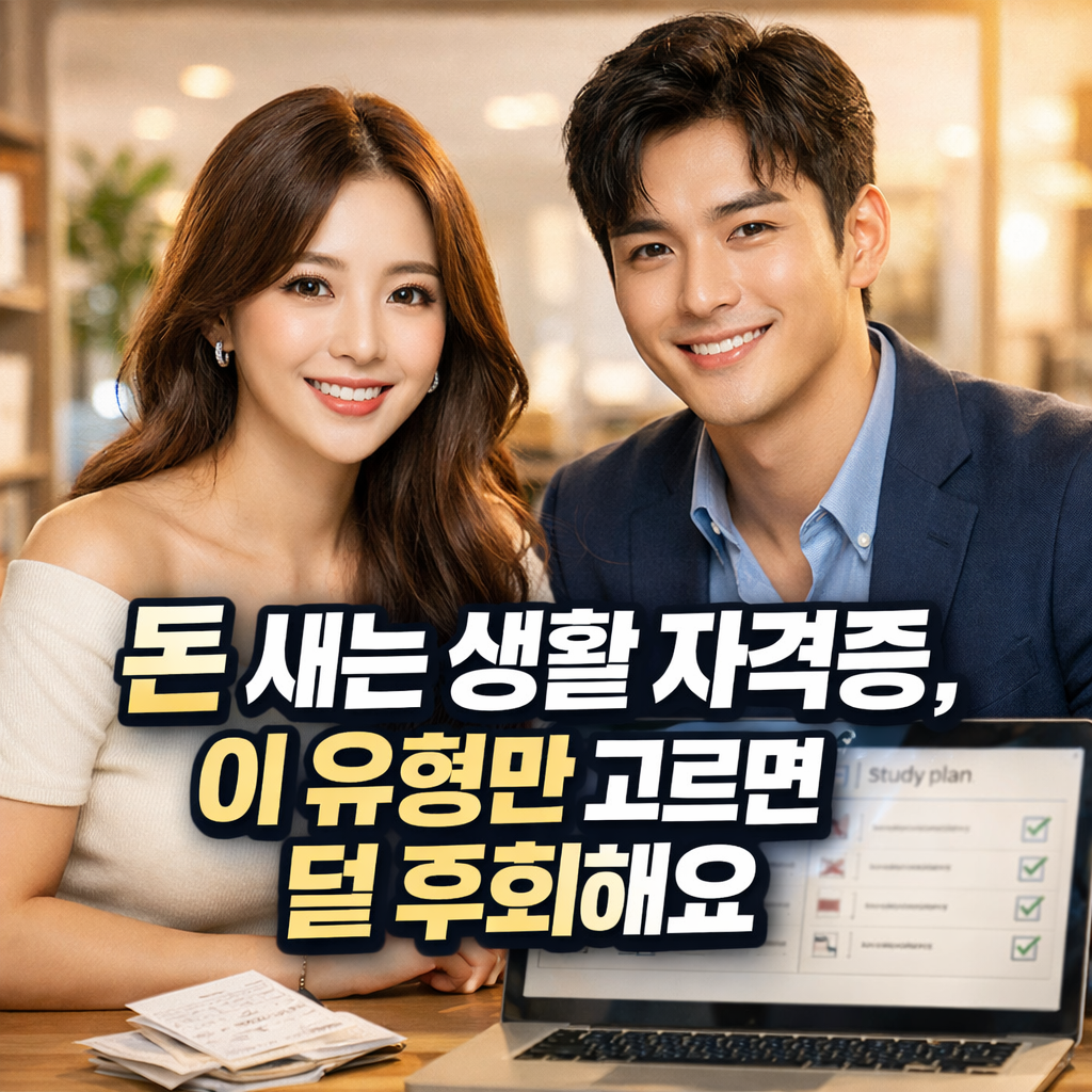 돈 새는 생활 자격증, 이 유형만 고르면 덜 후회해요