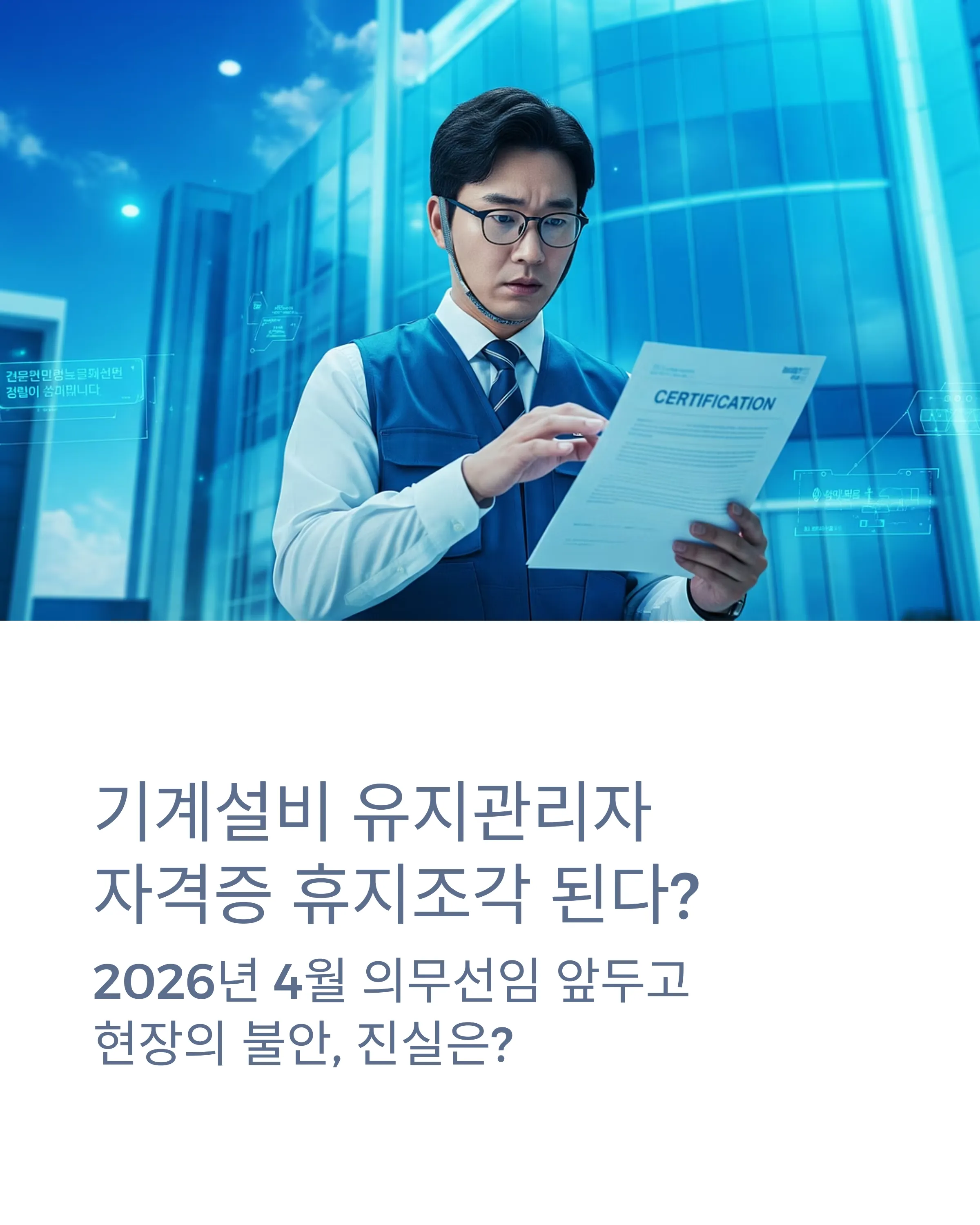 기계설비 유지관리자