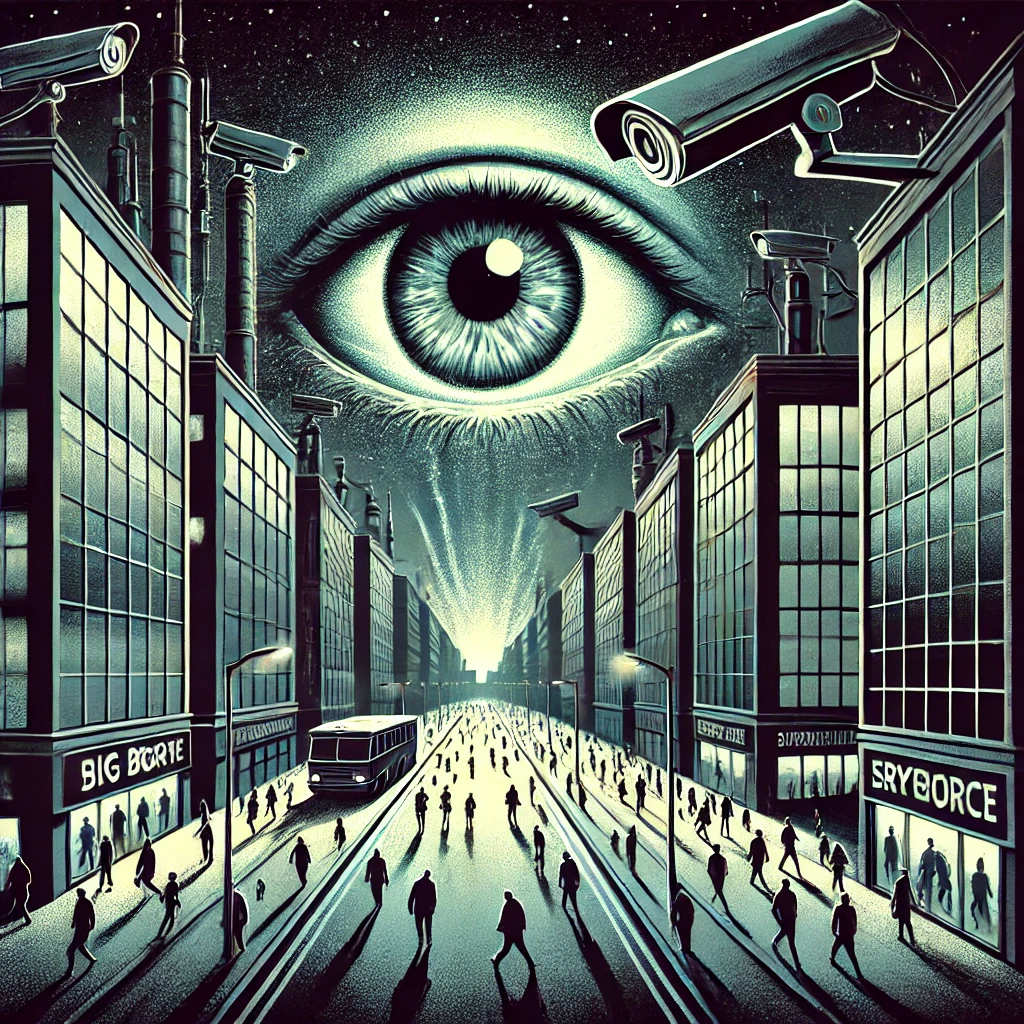 빅브라더 그는 우릴 모두 지켜보고 감시하고 있어