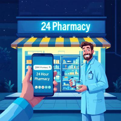 24시간 약국 찾기｜공공심야약국 이미지