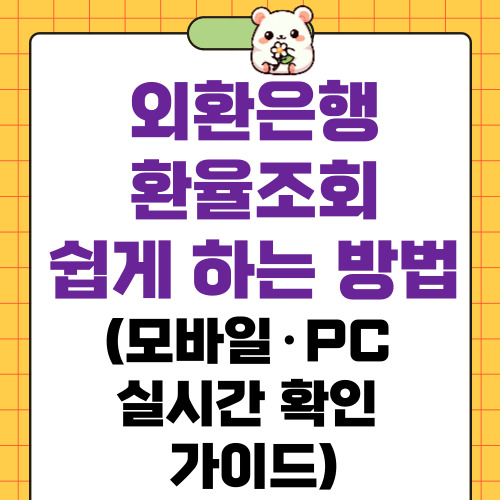 외환은행 환율조회