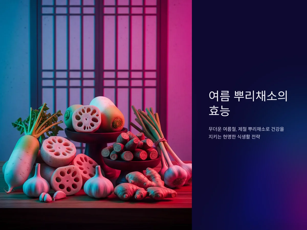 여름철, 제철 뿌리채소로 건강을 지키는 현명한 식생활
