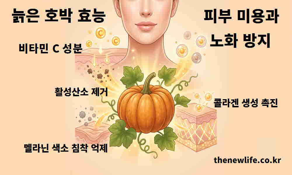 늙은 호박 효능 피부 미용 노화 방지