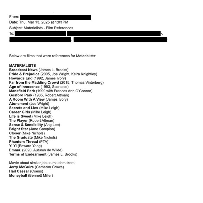 셀린 송 감독의 레퍼런스