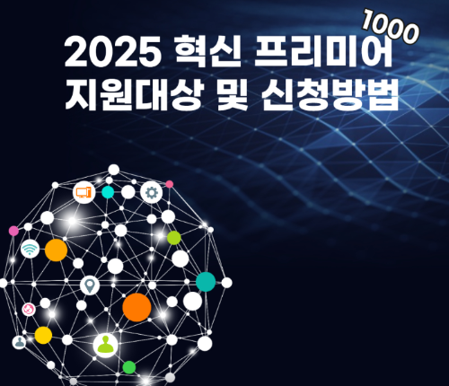2025 혁신 프리미어1000 지원대상 및 신청방법 관련 사진