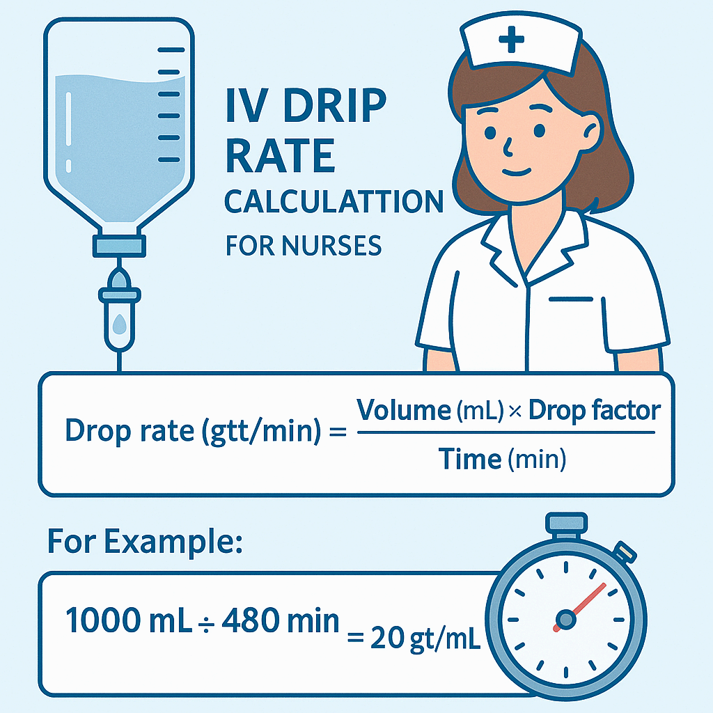 수액 속도 계산 쉽게 하는 공식과 팁