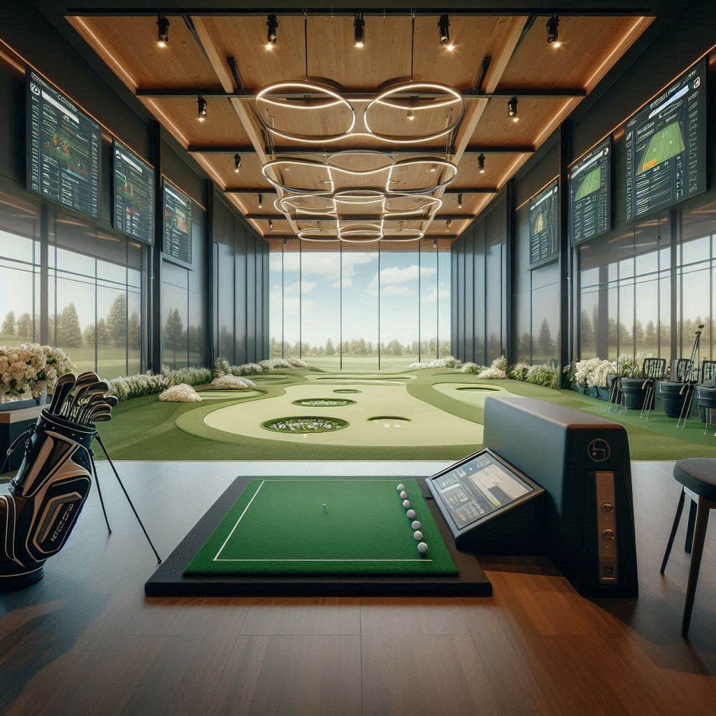 실내골프연습장 배경