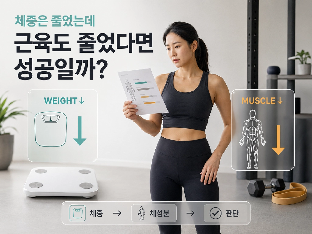 체중은 줄었는데 근육량도 줄었다면 성공일까?