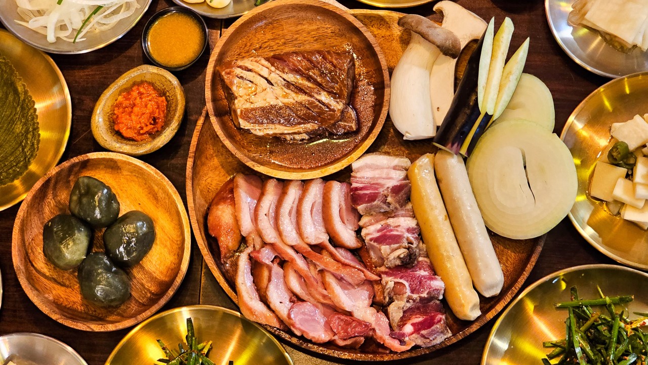 숯불오리구이 사진