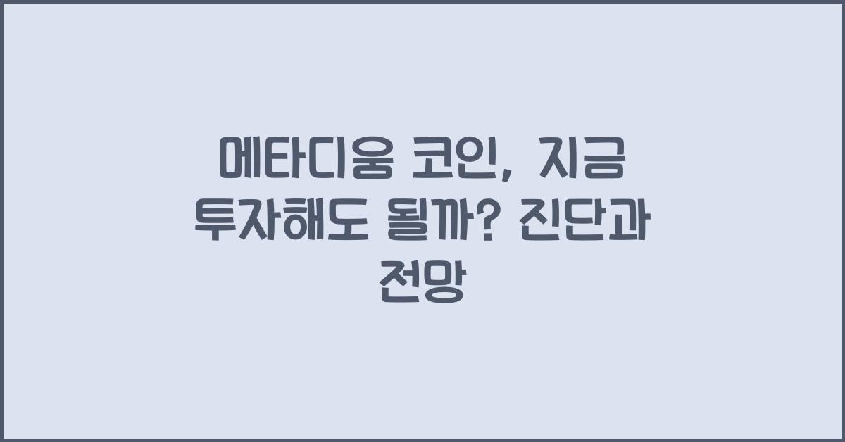 메타디움 코인